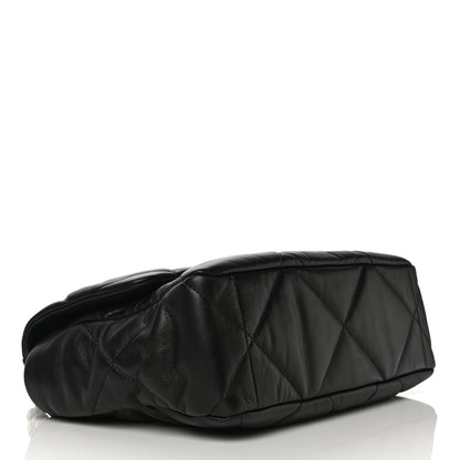 Chanel Goatskin Quilted Large Chanel 19 Flap Black 4 of 10