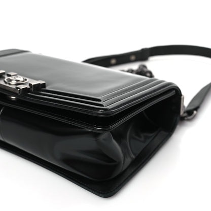 Chanel Glazed Calfskin Medium Boy Flap Black 9 of 9