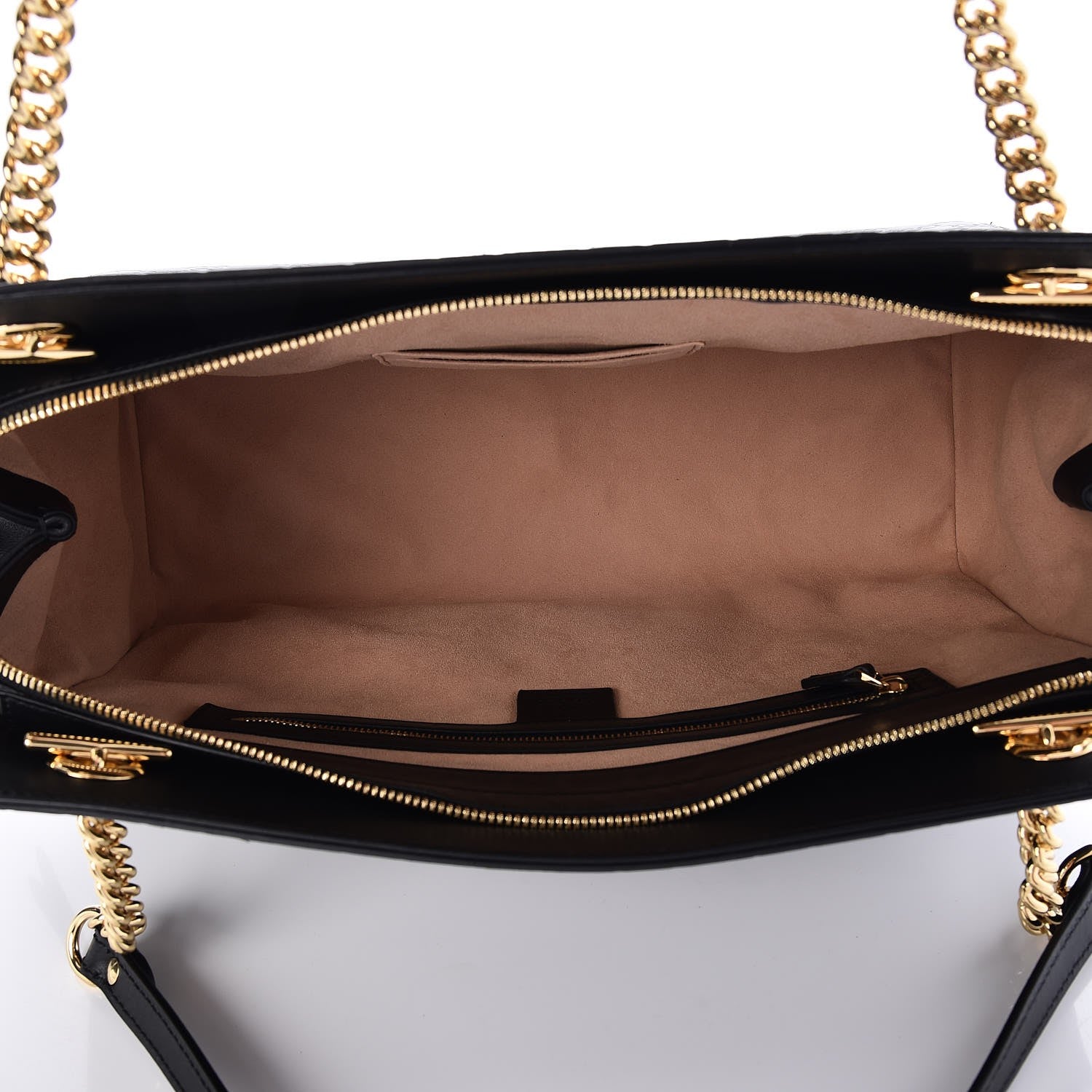 Gucci Guccissima Signature Large Shoulder Tote Bag Black 5 of 7