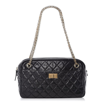Chanel Aged Calfskin Quilted Medium Reissue Camera Case Black 1 of 13