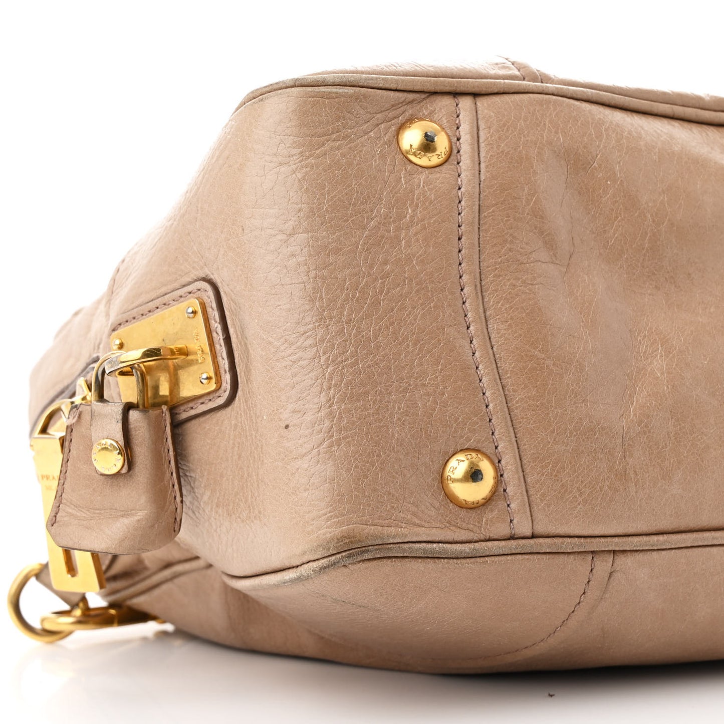 Vitello Shine Bauletto Cammeo