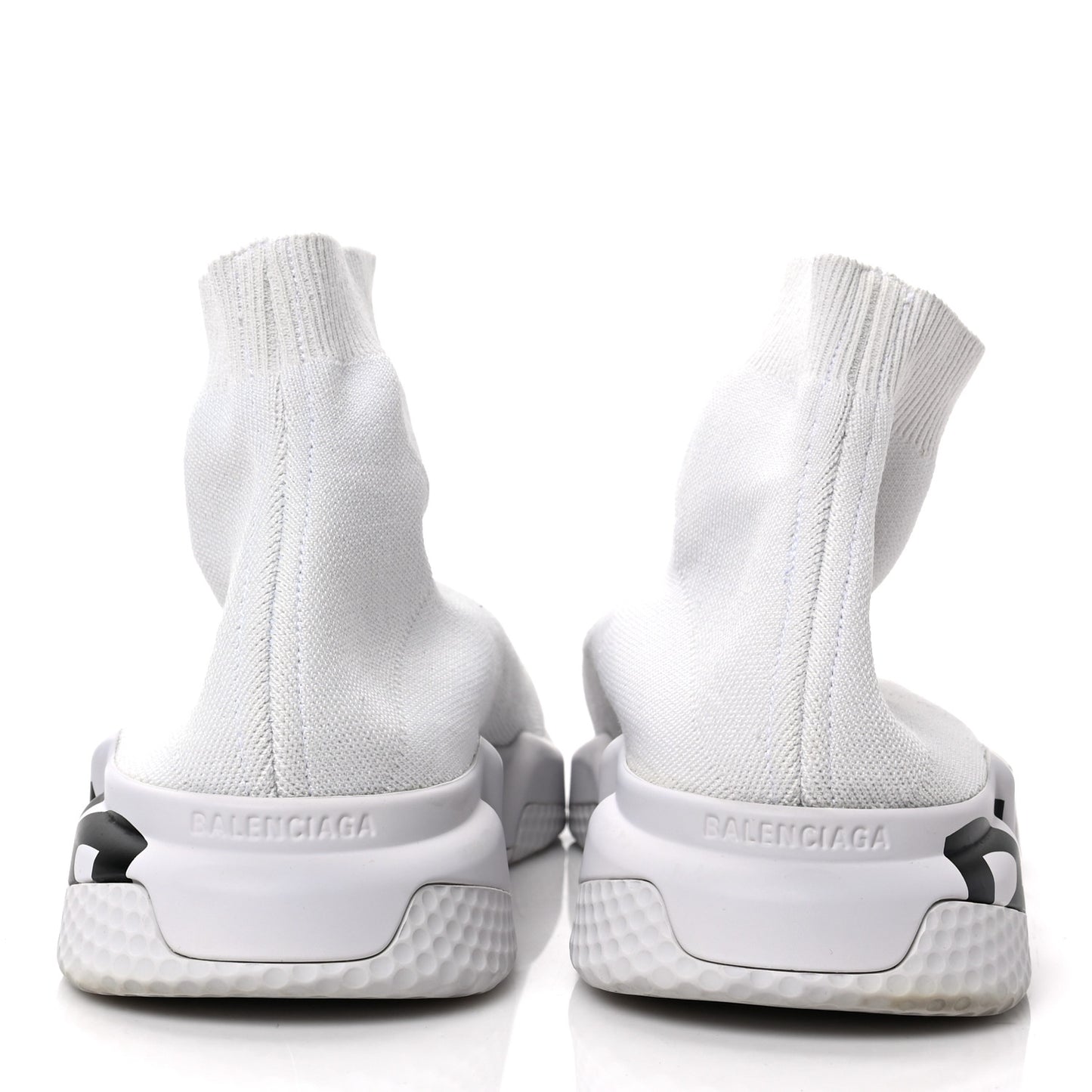 Neoprene Knit Mens Speed Graffiti Sneakers 46 White Black