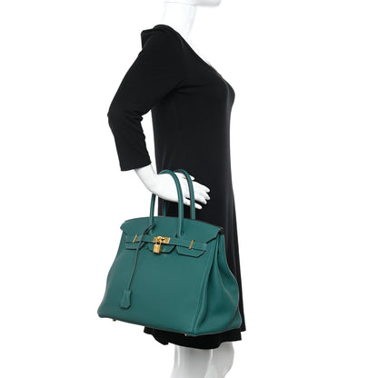 Hermes Togo Birkin 35 Malachite 2 of 14
