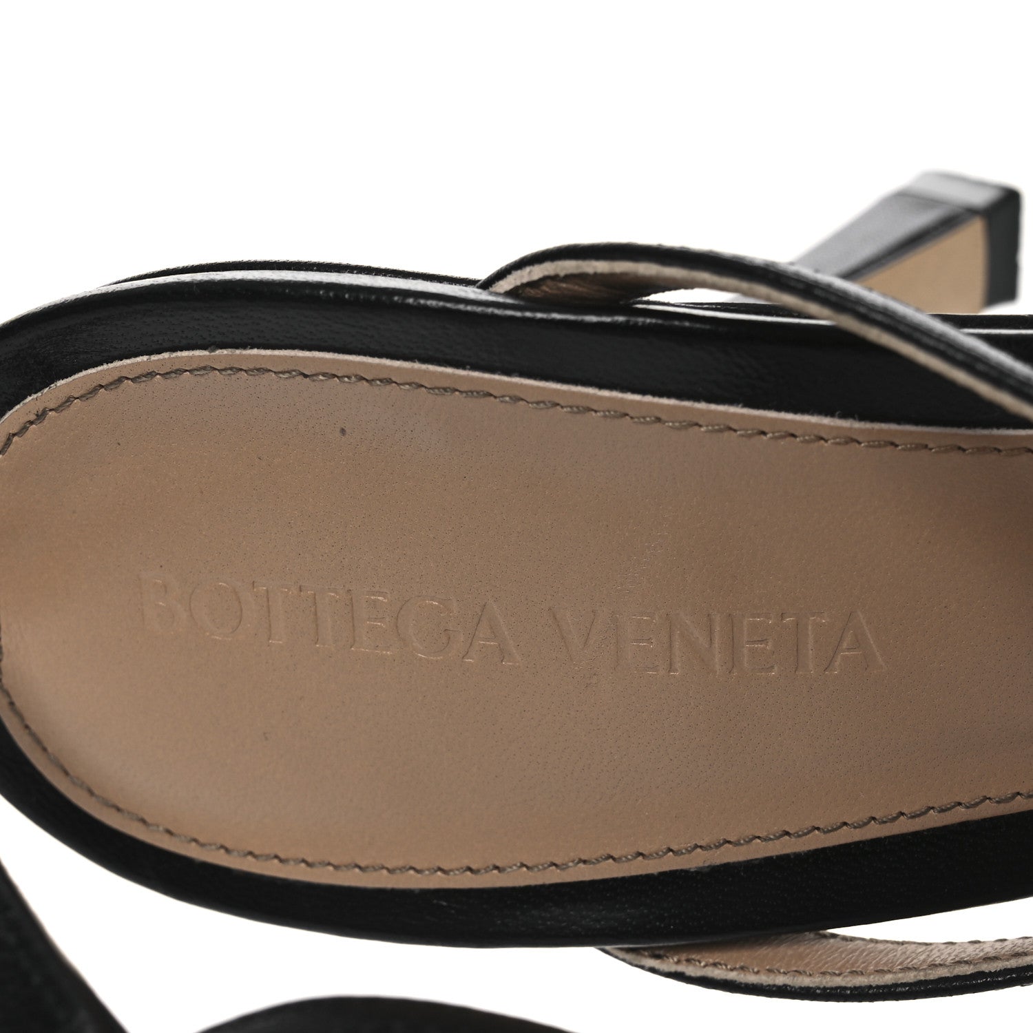 Bottega Veneta Lambskin Stretch Multi Strap 90mm Sandals 39.5 Black 8 of 12