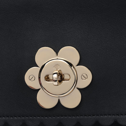 Mulberry Classic Calfskin Mini Cecily Flower Lock Crossbody Bag Black 13 of 13