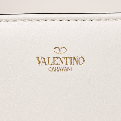 Valentino Garavani Nappa Floral Applique Vlogo Shoulder Bag White 6 of 9