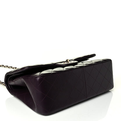 Chanel Lambskin Quilted Jumbo Double Flap Purple 3 of 9