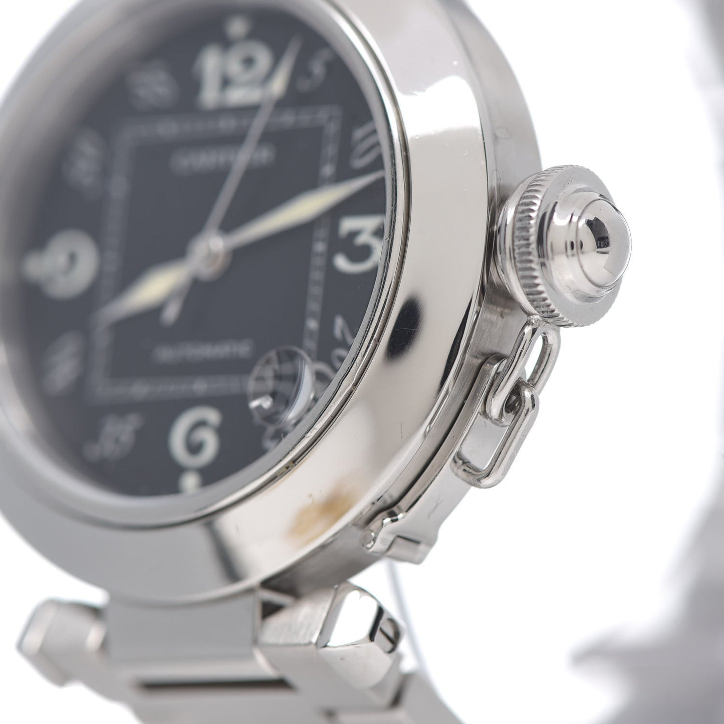Stainless Steel 35mm Pasha C Automatic Watch Black