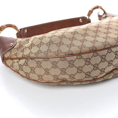 Gucci Monogram Bamboo Ring Hobo Brown 5 of 10