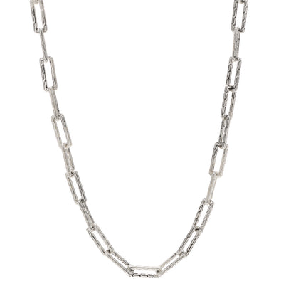 John Hardy Sterling Silver Classic Chain Long Link Amulet Connector Necklace 1 of 4