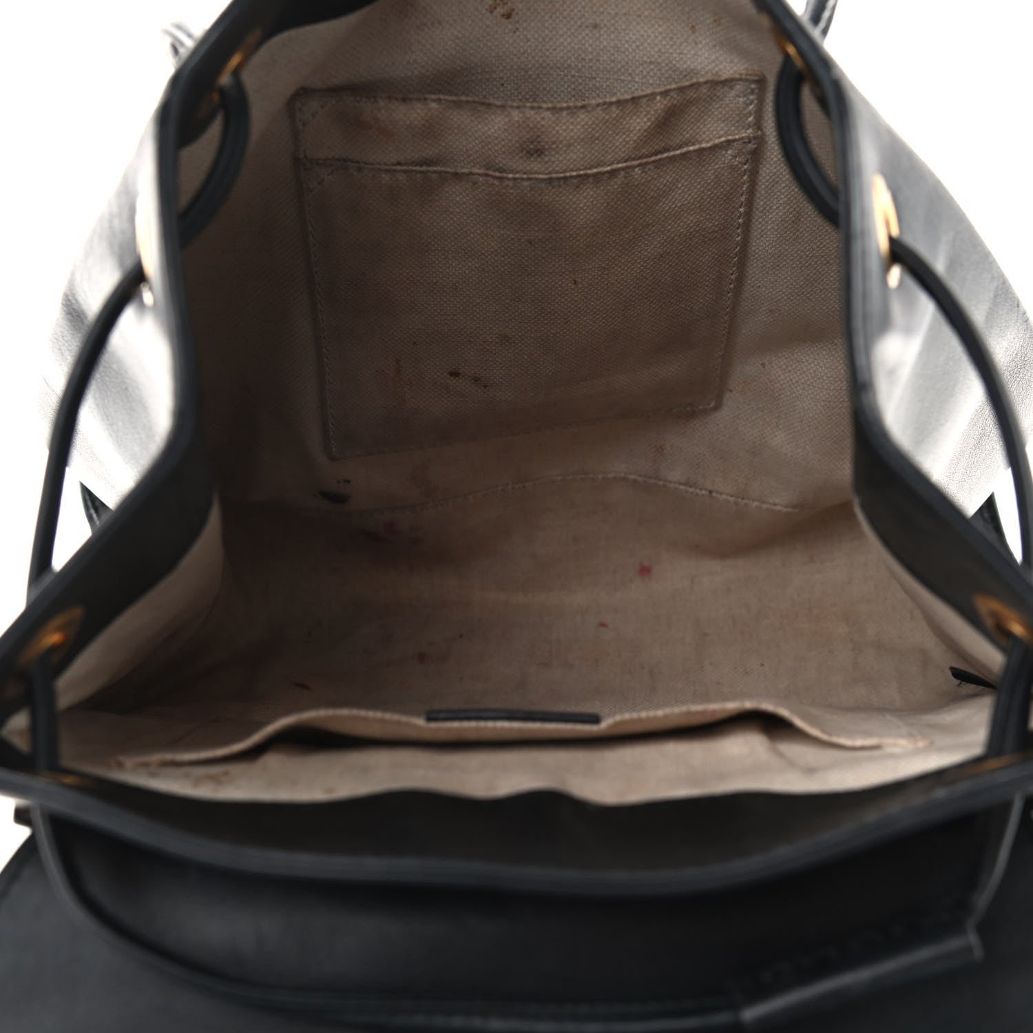 Gucci Calfskin Web GG Marmont Flap Chain Backpack Black 5 of 13