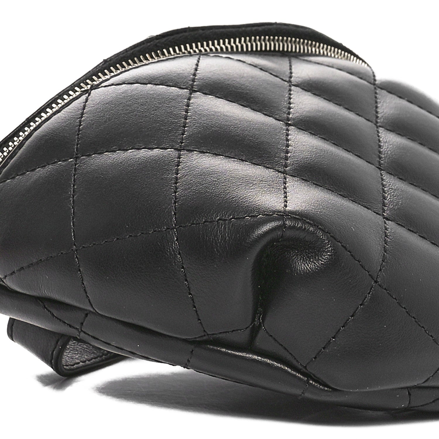 Chanel Calfskin Quilted Waist Belt Bag Black 9 of 11