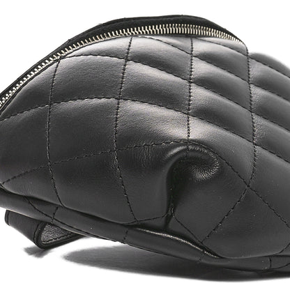 Chanel Calfskin Quilted Waist Belt Bag Black 9 of 11