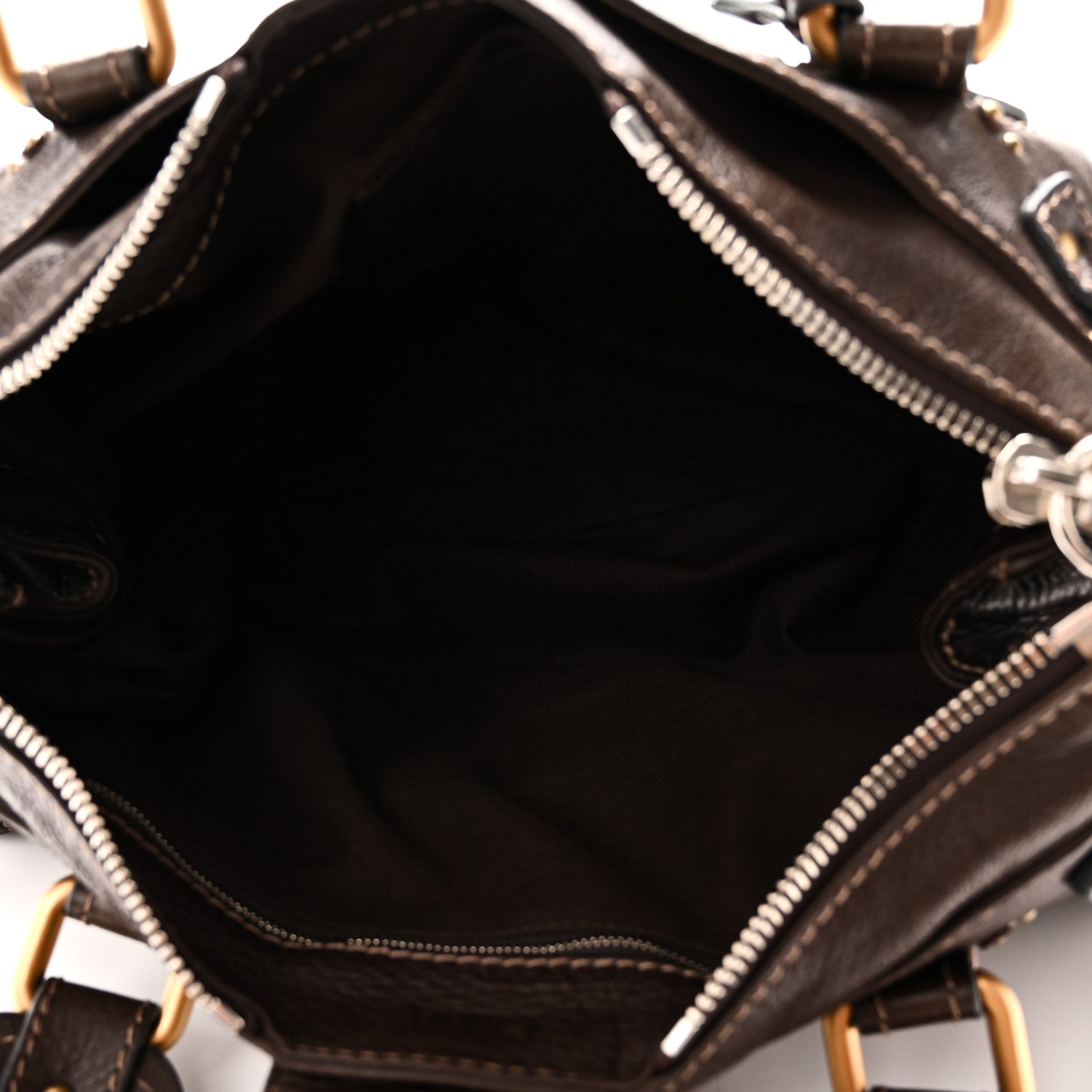 Chloe Calfskin Medium Paddington Satchel Chocolate 5 of 9