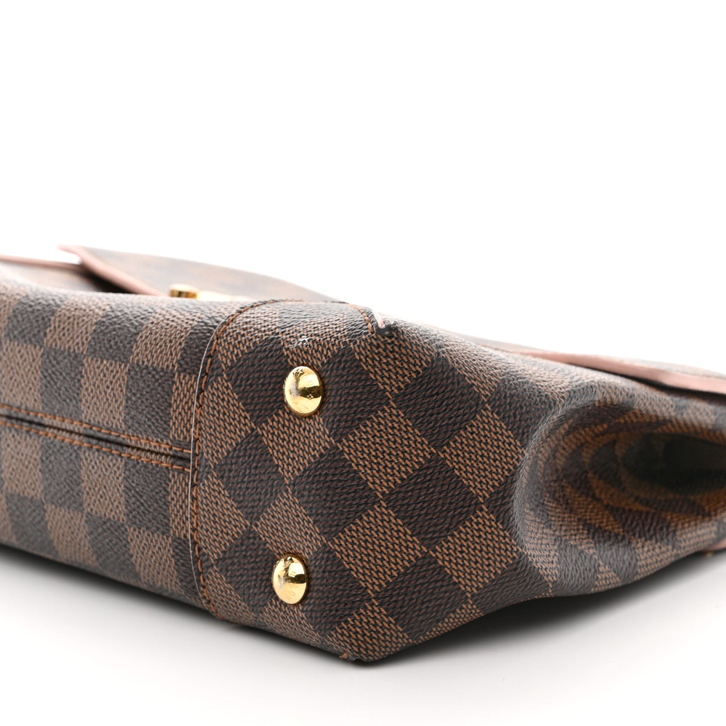 LOUIS VUITTON Damier Ebene Caissa Clutch Rose Ballerine