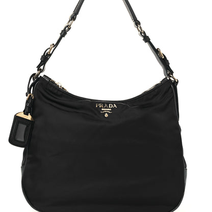 Prada Tessuto Nylon Saffiano Hobo Baltico 12 of 12