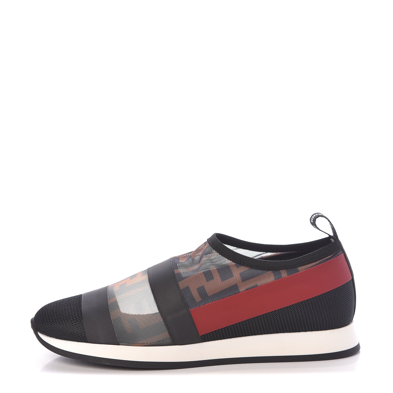 Fendi Technical Mesh FF Sneakers 35 Tobacco Red 1 of 7