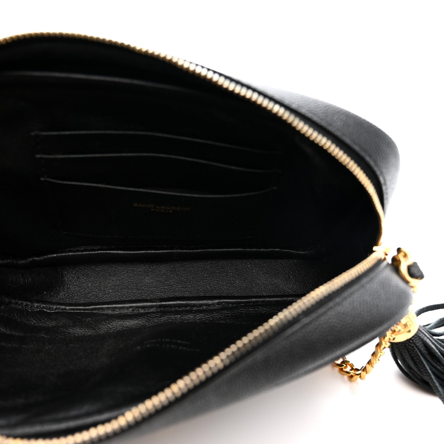 Saint Laurent Grain De Poudre Matelasse Monogram Mini Lou Camera Bag Black 5 of 11