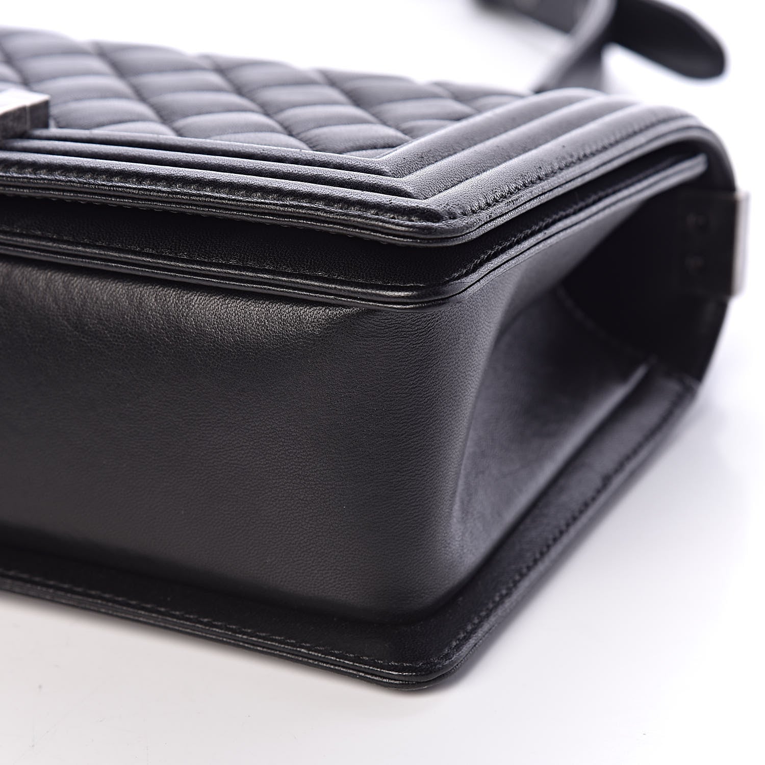 Chanel Lambskin Quilted Medium Boy Flap Black 6 of 10