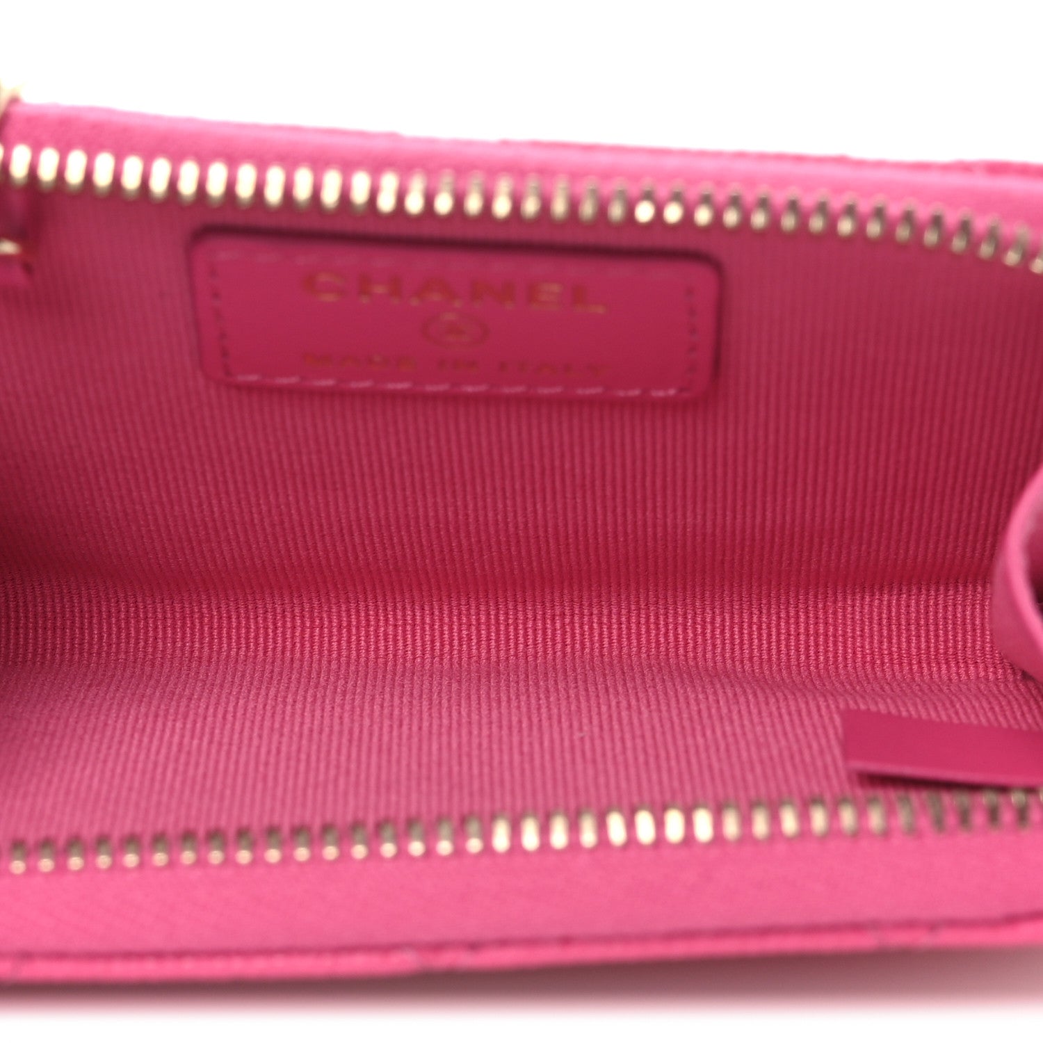Chanel Caviar Quilted Zipped Key Holder Case Pink 5 of 8