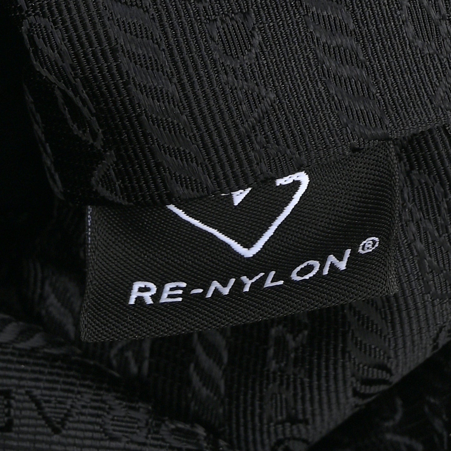 Saffiano Tessuto Nylon Vela Bucket Wristlet Black