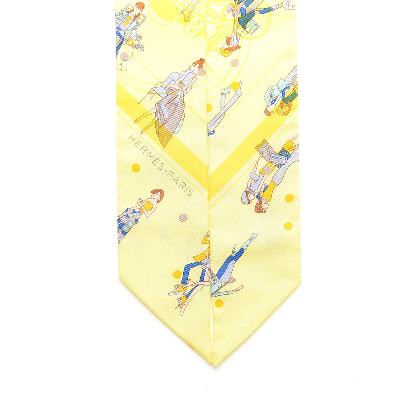 Silk Ex-Libris Les Parisie Twilly Jaune Soufre Gris