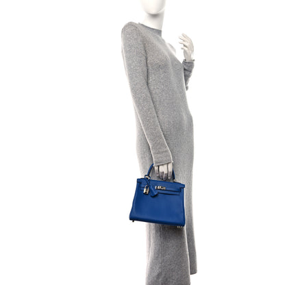 Hermes Swift Kelly Retourne 25 Bleu France 3 of 11