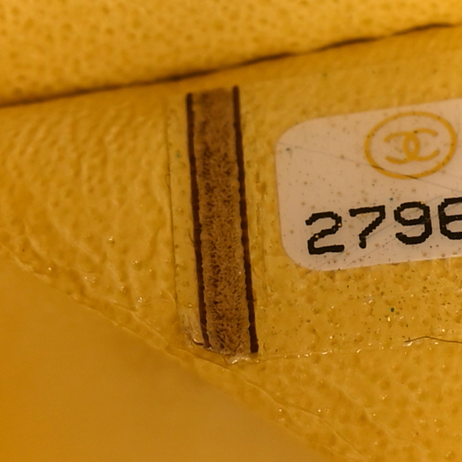 Chanel Iridescent Caviar Quilted Medium Double Flap Yellow 7 of 9