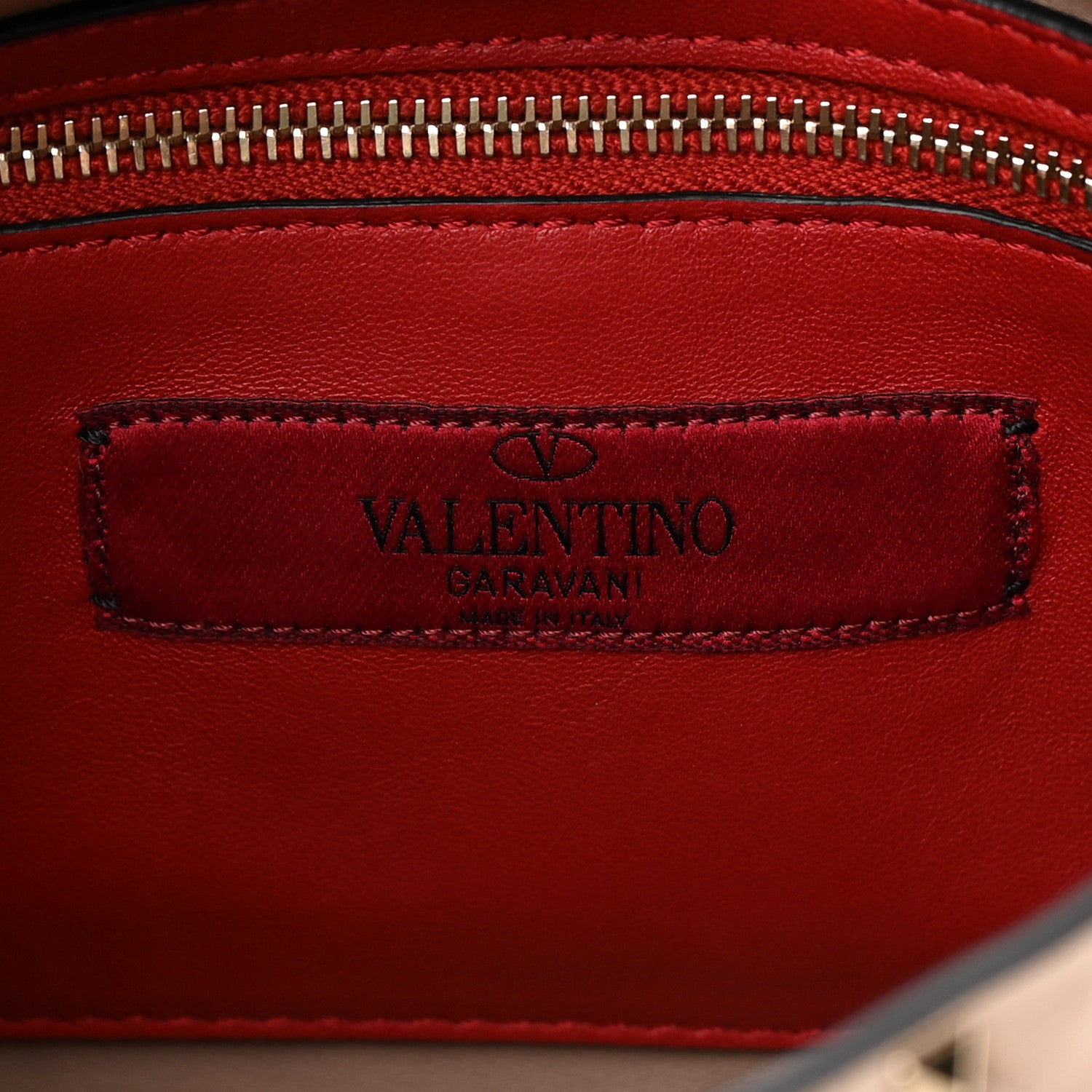 Valentino Garavani Lambskin Medium Rockstud Spike Shoulder Bag Poudre 6 of 15