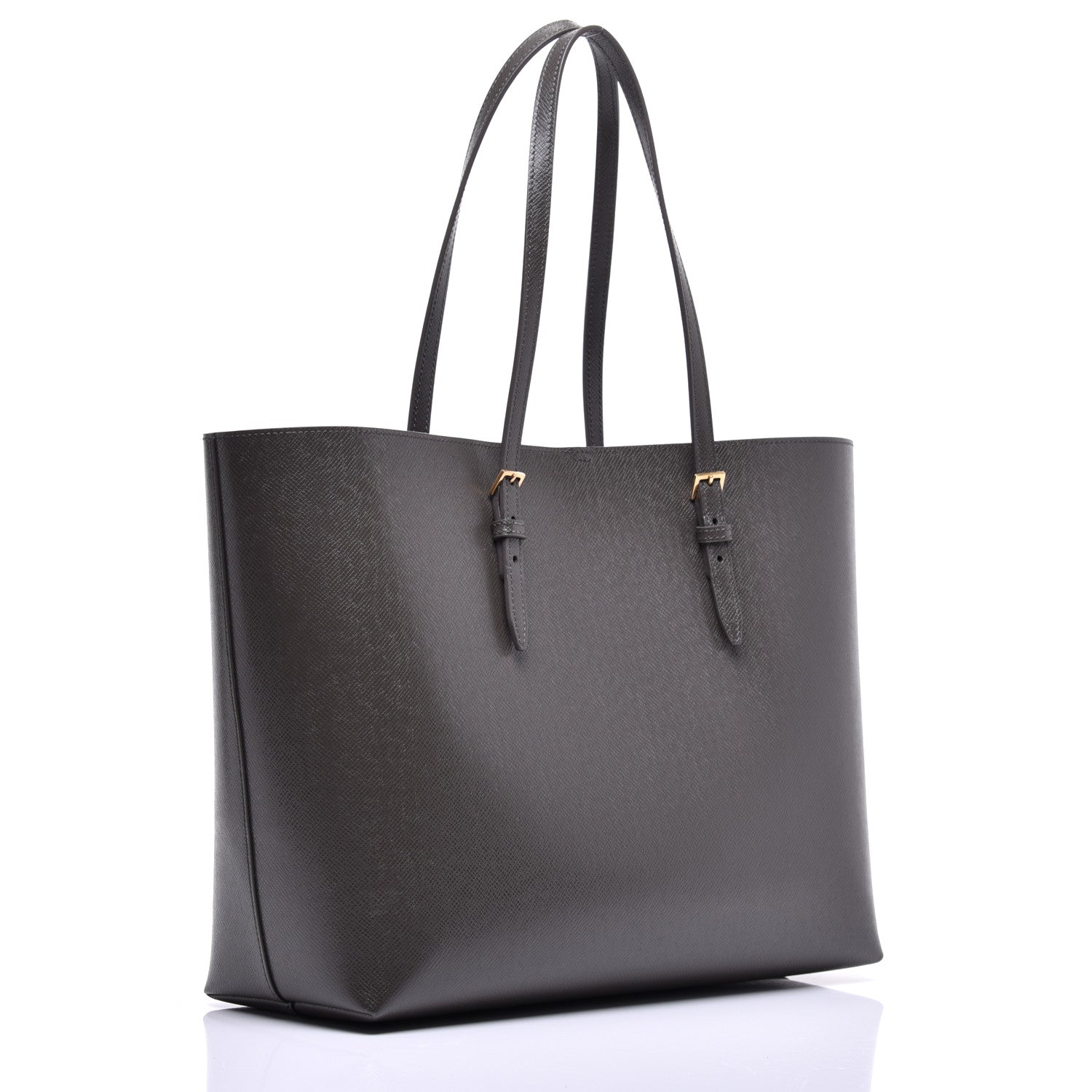 Saint Laurent Calfskin Large Shopping Tote Pebble 3 of 8
