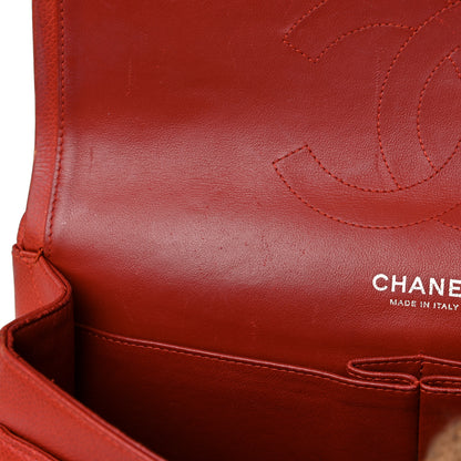 Chanel Caviar Quilted Jumbo Double Flap Red 18 of 24
