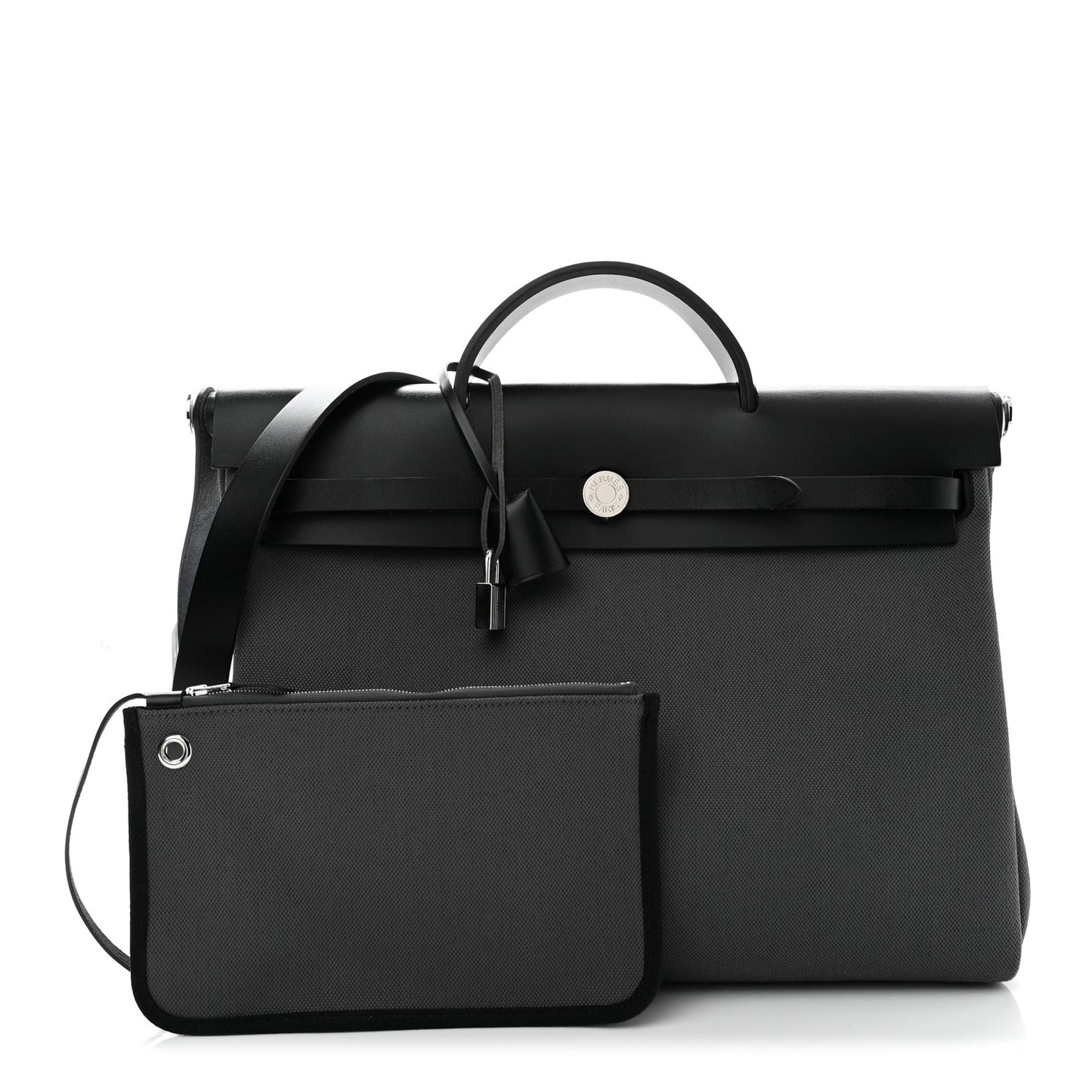 Military Toile Vache Hunter Herbag Messenger 39 Gris Fumee Black