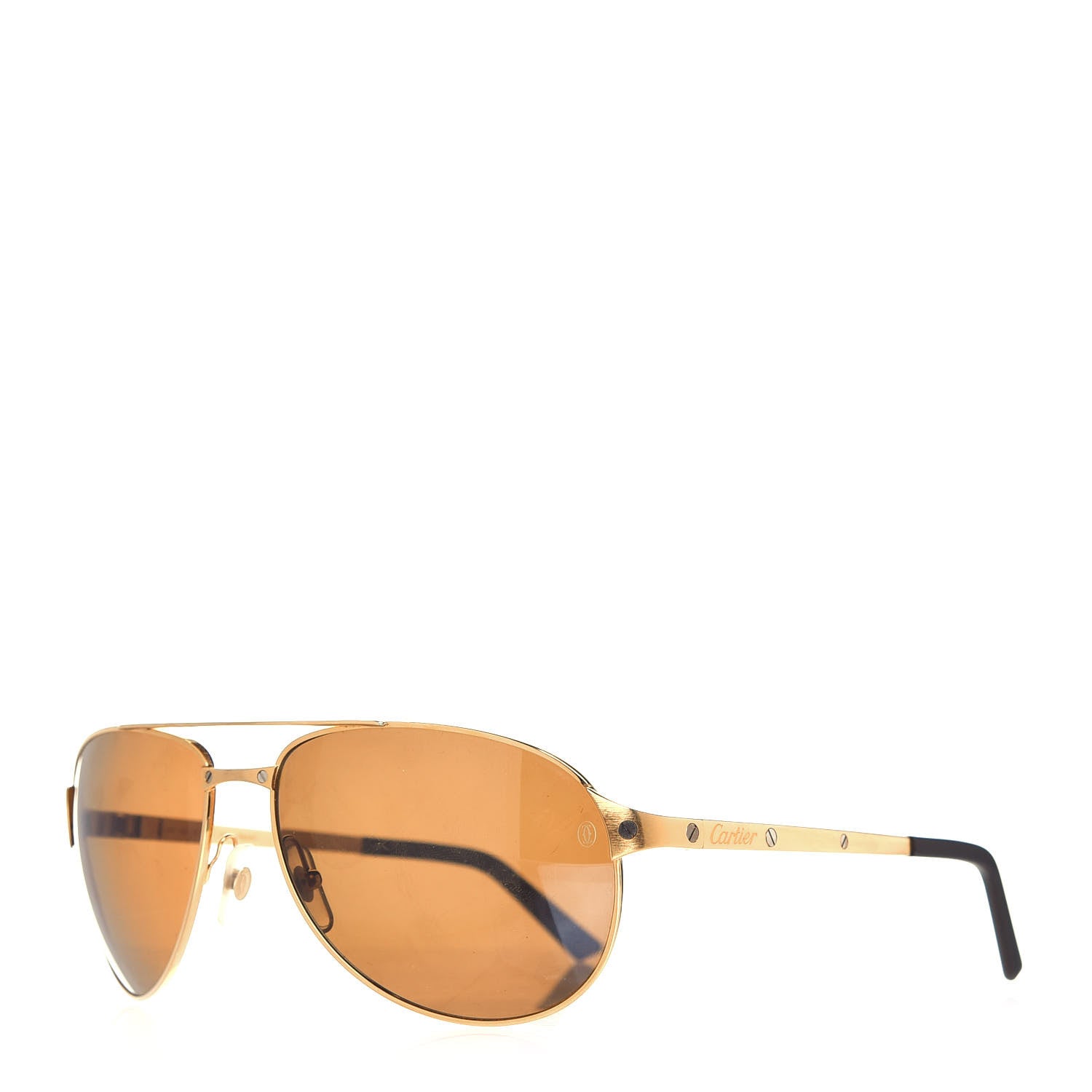 Cartier Santos Dumont Aviator Sunglasses A08A90F Gold 1 of 10