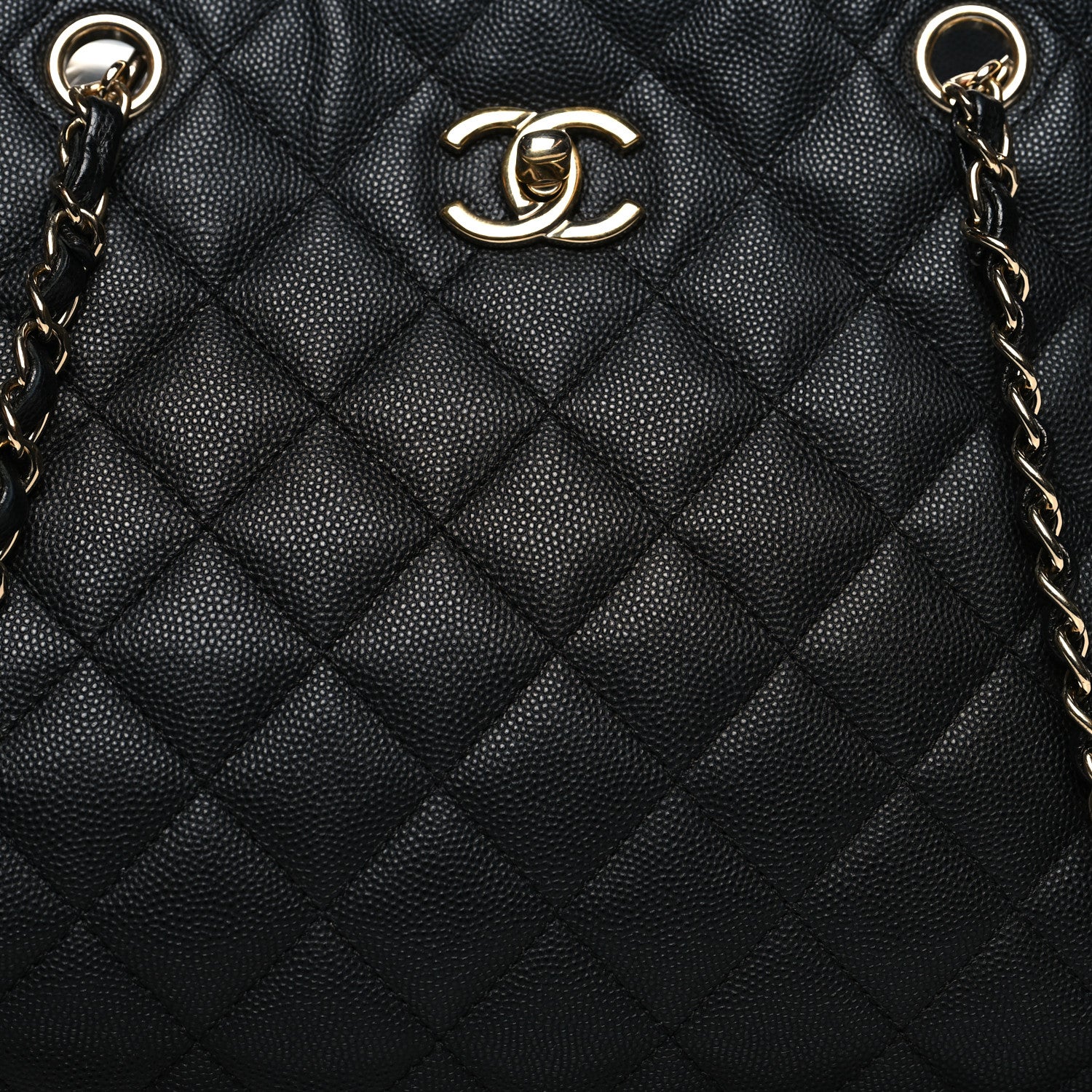 Chanel Caviar Quilted Large Shopping Tote Black 8 of 12