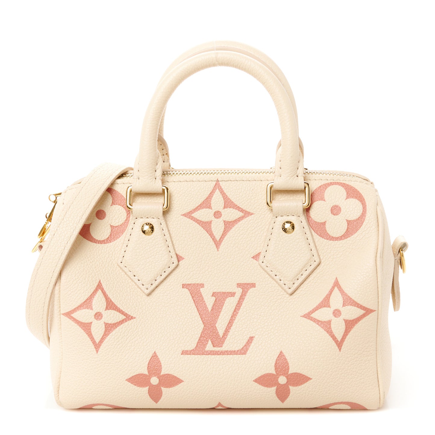 Empreinte Monogram Giant Speedy Bandouliere 20 Creme Rose Trianon