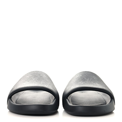 Louis Vuitton Rubber Monogram Eclipse Mens Waterfront Mules 12 Black 3 of 8