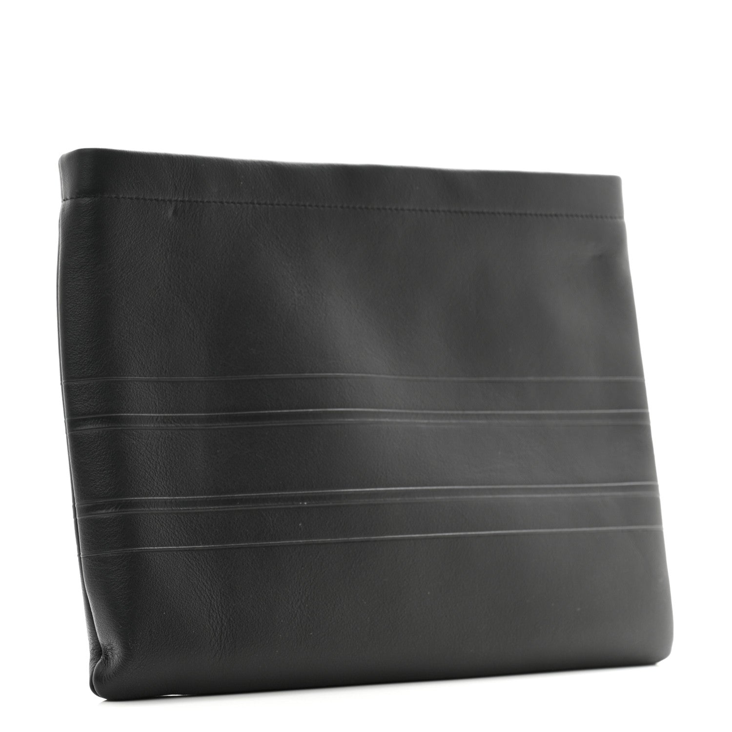 Christian Dior Calfskin Medium Diordouble Zip Pouch Black 3 of 8