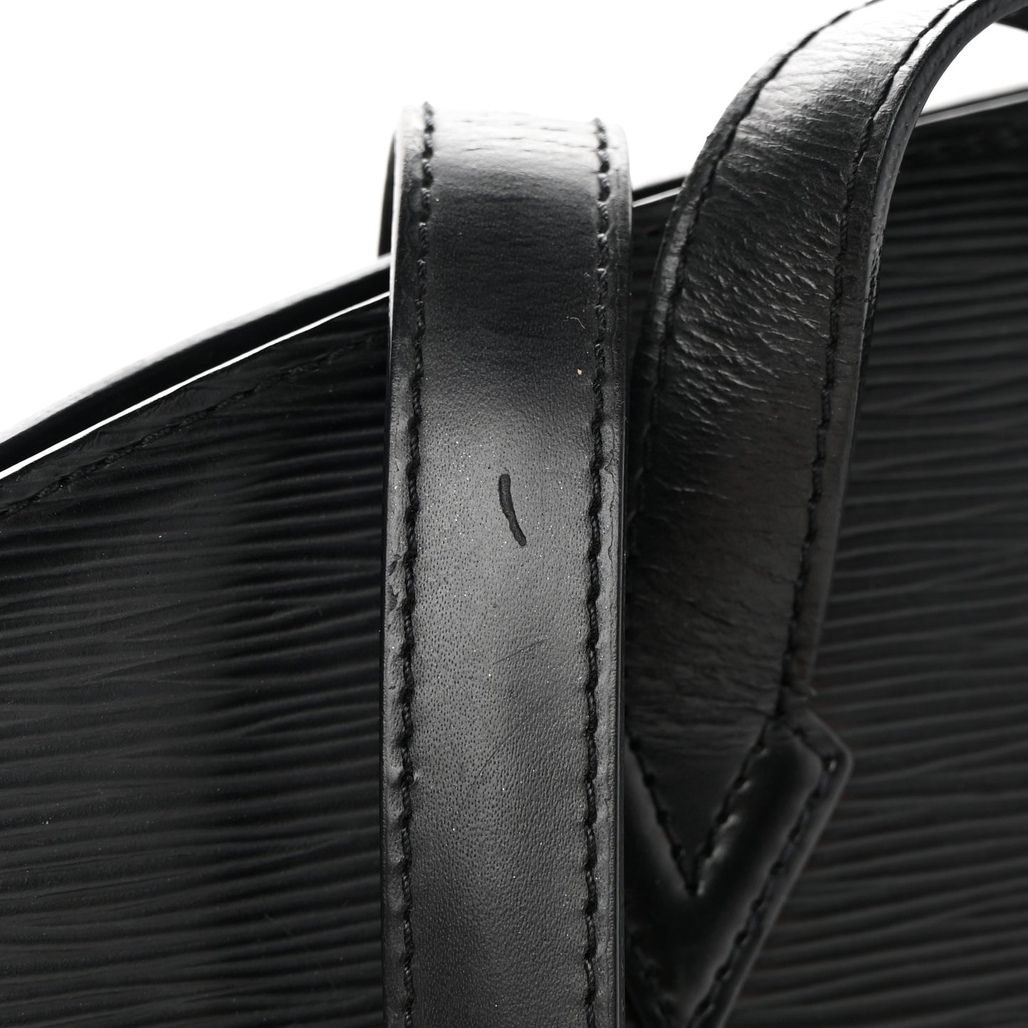 Epi Saint Jacques PM Long Straps Black