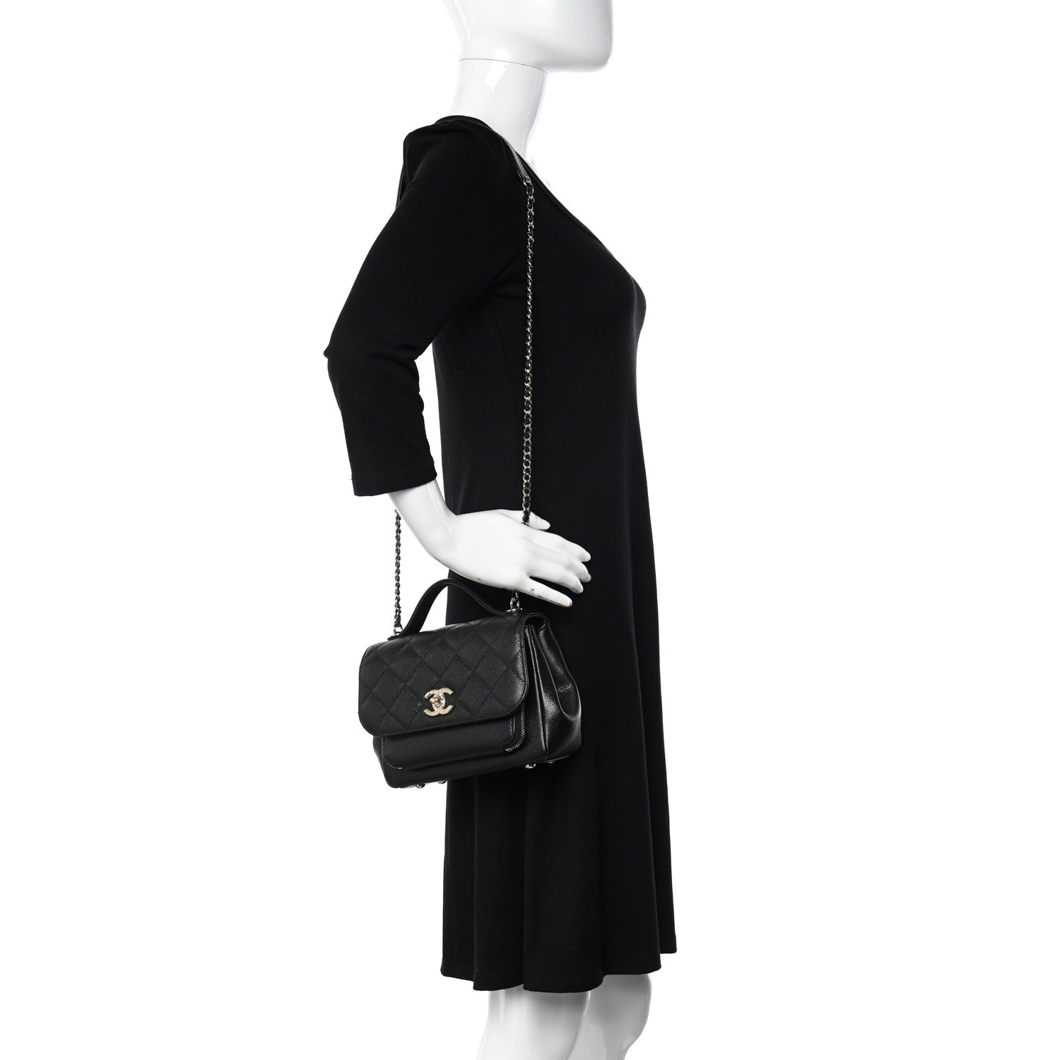 Chanel Caviar Quilted Small Business Affinity Flap Black 2 of 11