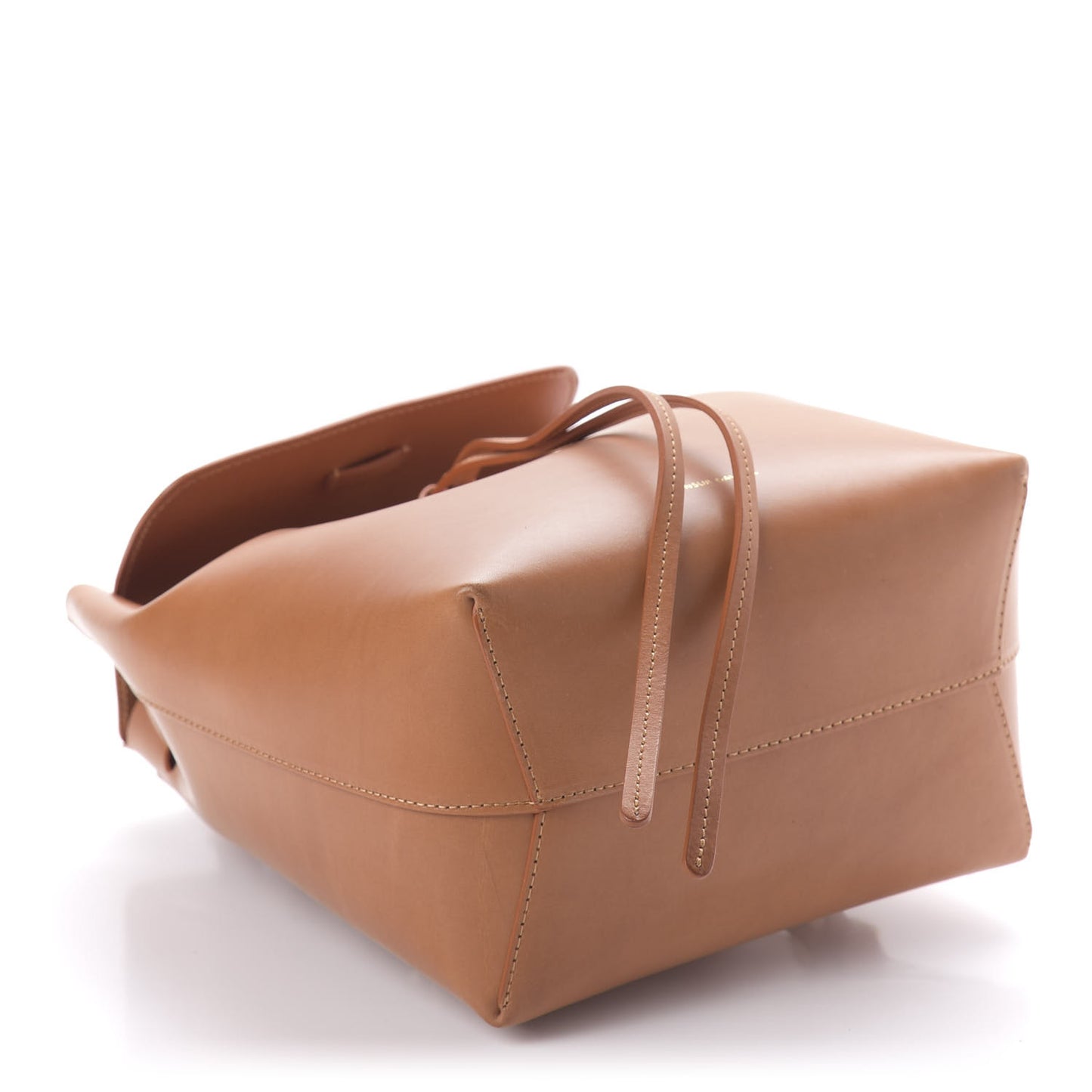 Vegetable Tanned Calfskin Mini Backpack Cammello Orange