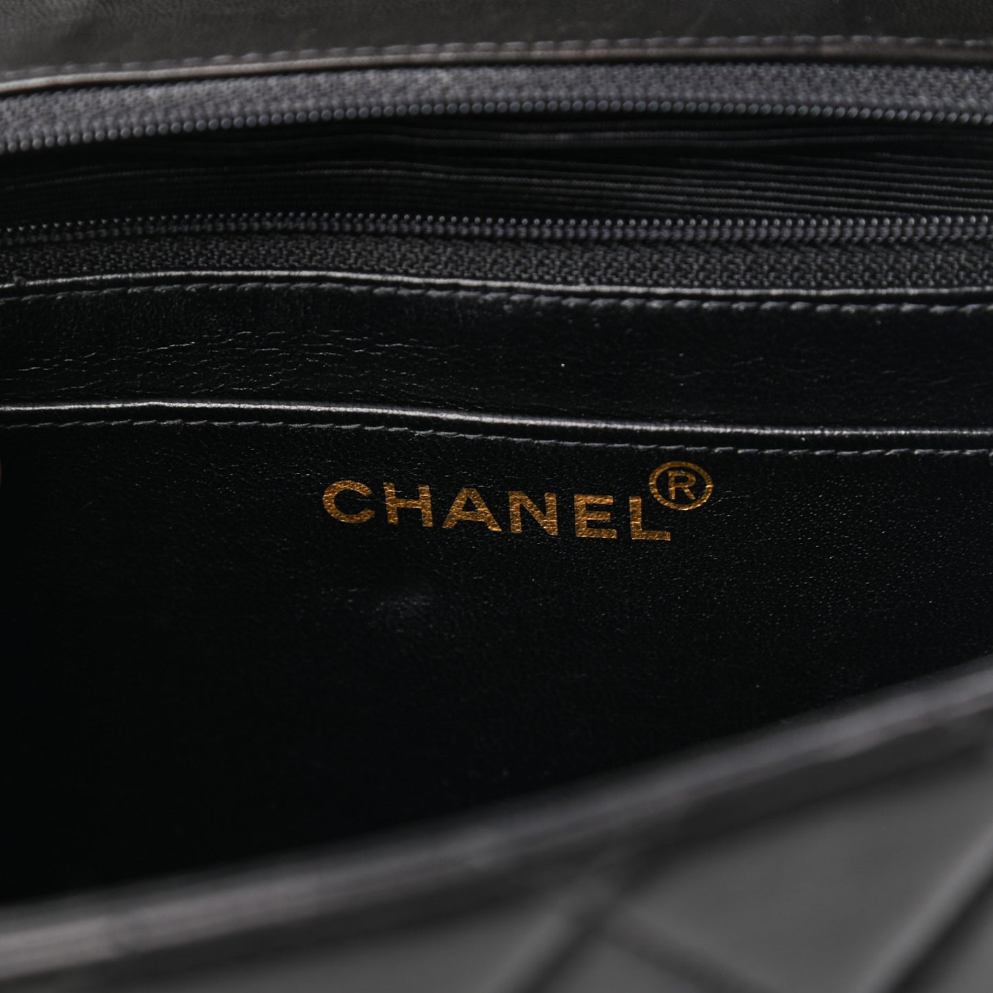 Lambskin Quilted Jumbo Single Flap Black