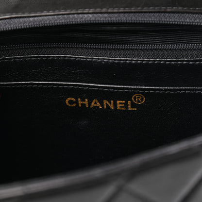 Chanel Lambskin Quilted Jumbo Single Flap Black 8 of 9