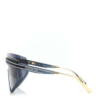 Christian Dior Oblique Mask DiorClub M2U Sunglasses Translucent Blue 3 of 7