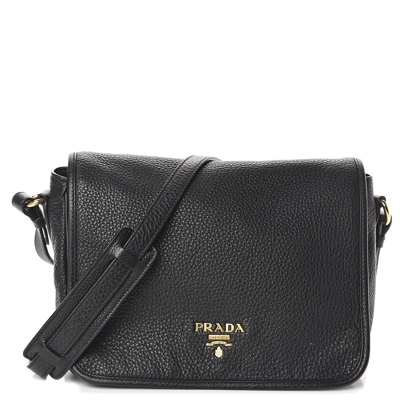 Vitello Phenix Crossbody Bag Black