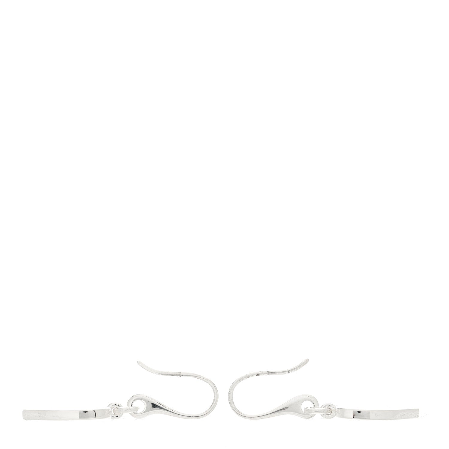 Gucci Sterling Silver Trademark Heart Drop Earrings 4 of 5