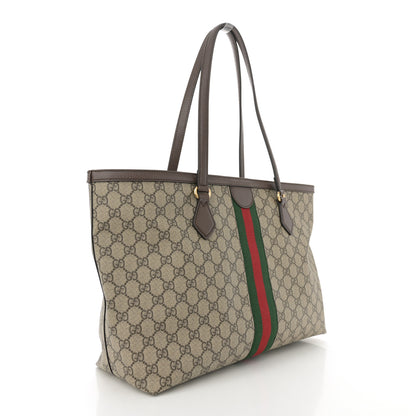 Gucci GG Supreme Monogram Medium Ophidia Shopping Tote Brown 3 of 10