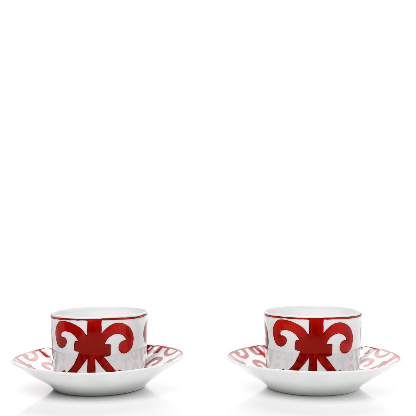 Porcelain Balcon du Guadalquivir Tea Cup and Saucer Set of 2