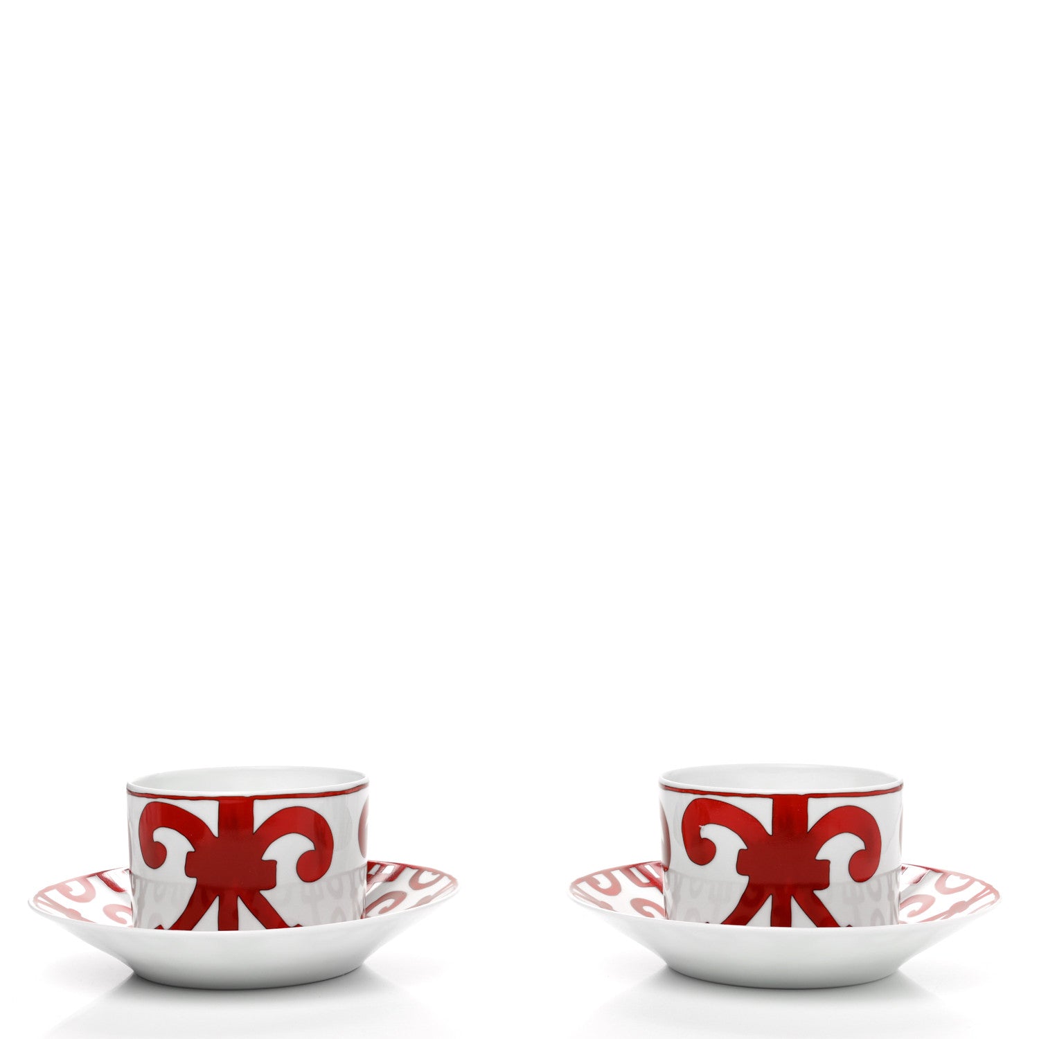 Hermes Porcelain Balcon du Guadalquivir Tea Cup and Saucer Set of 2 3 of 10