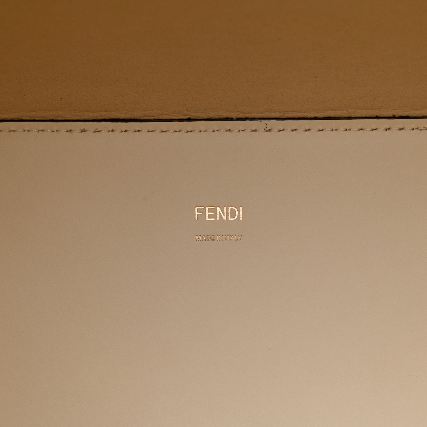Vitello King Ceylon Plexiglass Woven Logo Debossed Medium Fendi Sunshine Shopper Tote White Ice