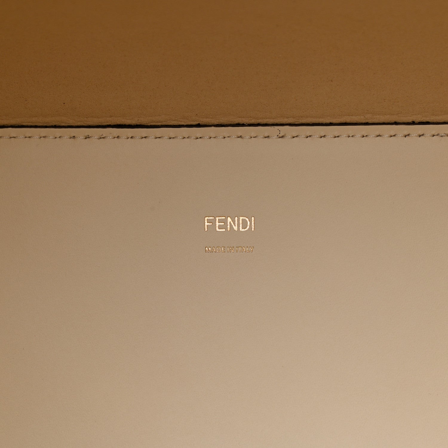 Fendi Vitello King Ceylon Plexiglass Woven Logo Debossed Medium Fendi Sunshine Shopper Tote White Ice 5 of 8